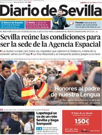 Portada Diario de Sevilla 2022-10-06