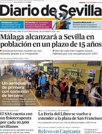 Portada Diario de Sevilla 2022-10-15