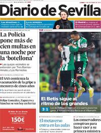 Portada Diario de Sevilla 2022-10-17