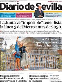 Portada Diario de Sevilla 2022-10-21