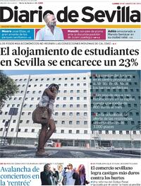 Portada Diario de Sevilla 2022-08-29