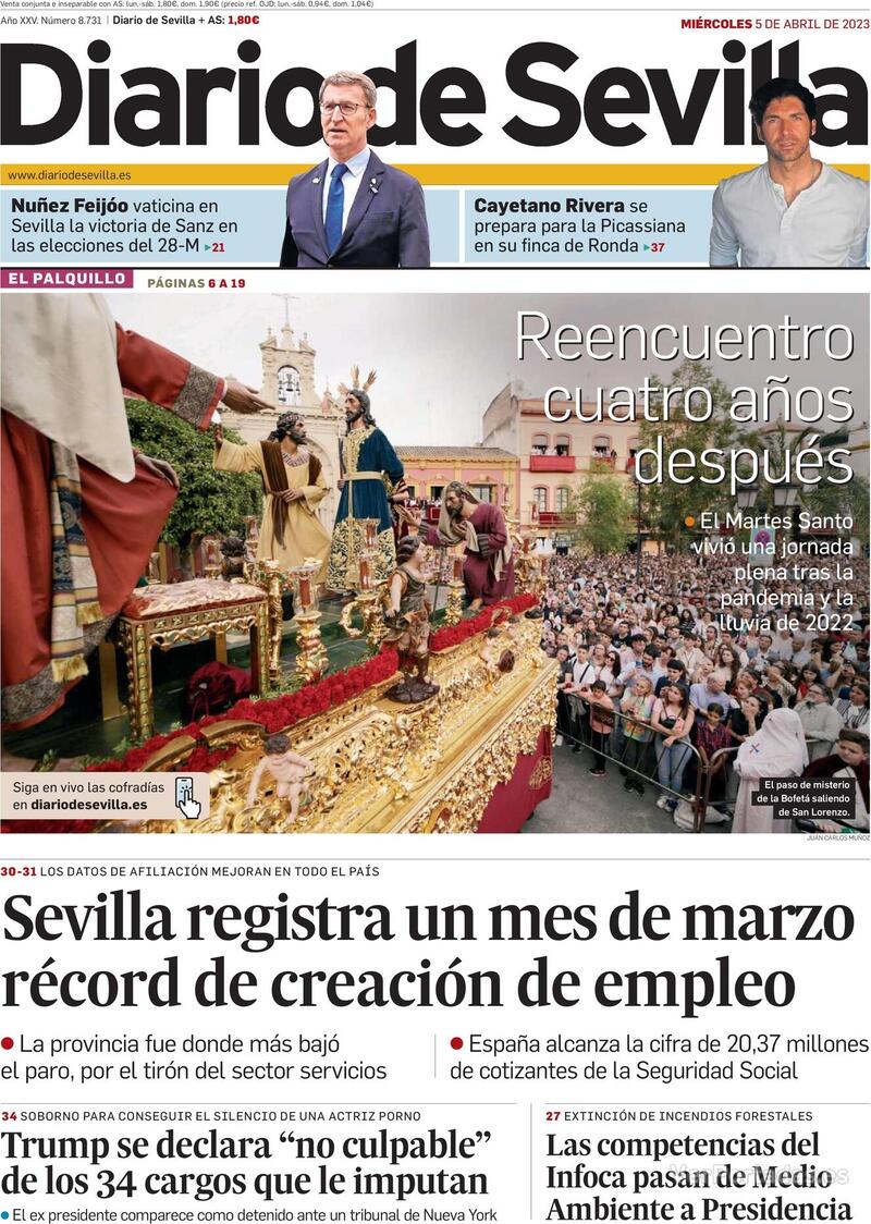Portada Diario de Sevilla 2023-04-06