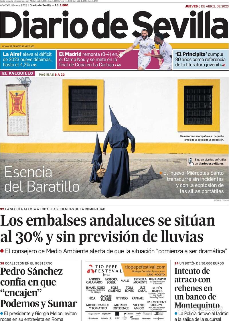 Portada Diario de Sevilla 2023-04-07