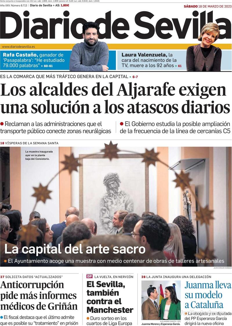 Portada Diario de Sevilla 2023-03-19