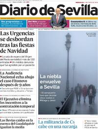 Portada Diario de Sevilla 2023-01-11