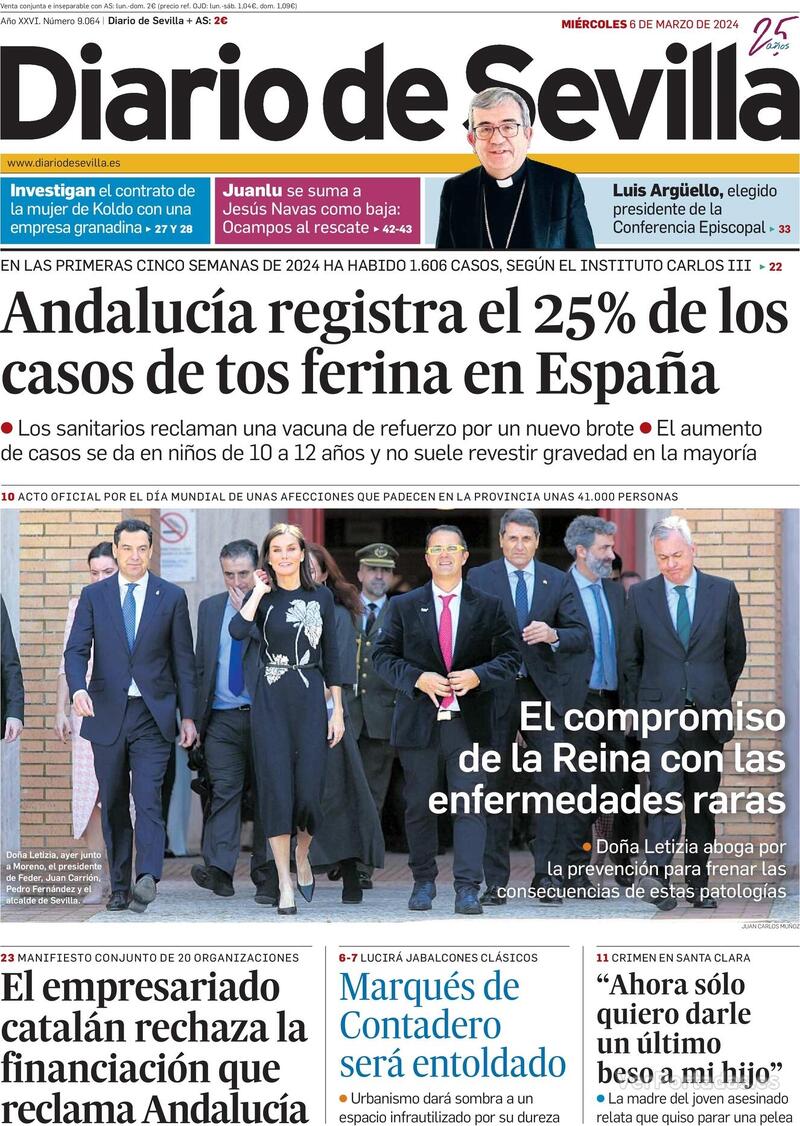 Portada Diario de Sevilla 2024-03-07