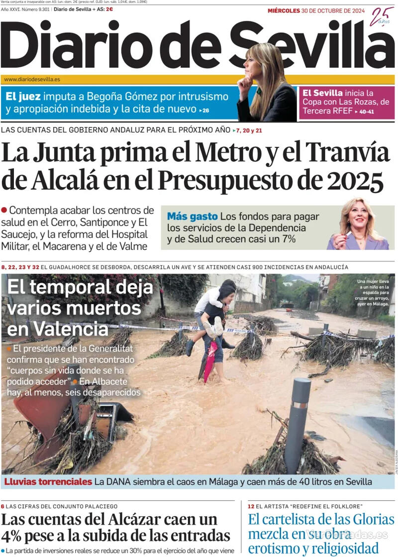 Portada La Voz de Galicia 2024-10-30