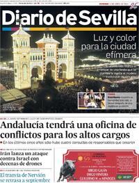 Portada Diario de Sevilla 2024-04-14