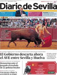 Portada Diario de Sevilla 2024-04-16