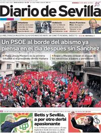 Portada Diario de Sevilla 2024-04-28