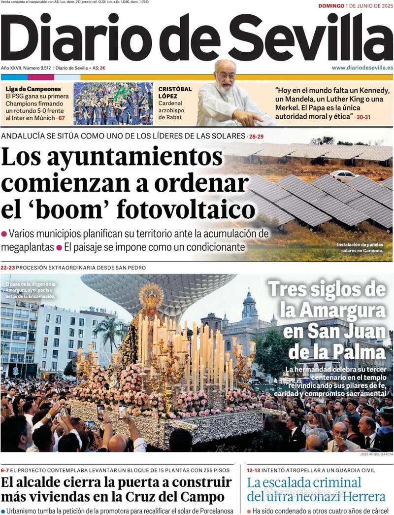 Portada La Voz de Galicia 2025-06-01