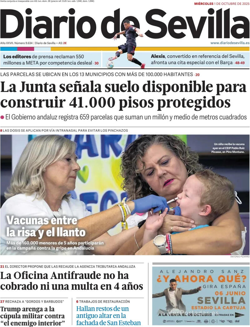 Portada La Voz de Galicia 2025-10-01