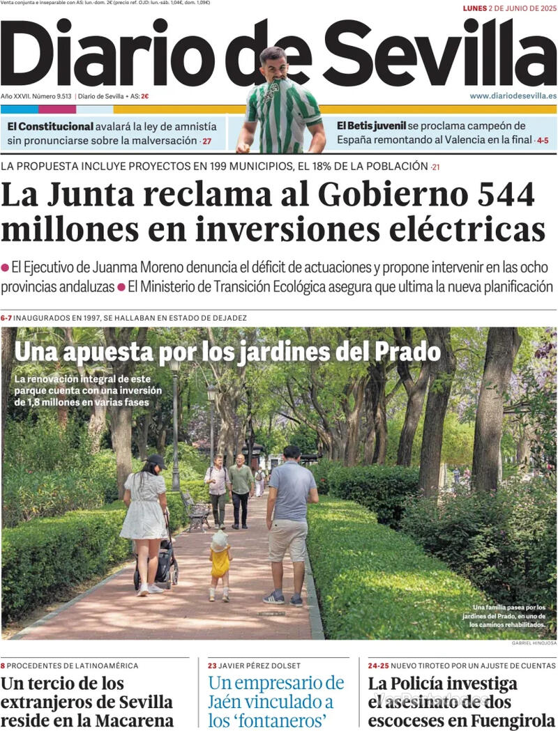 Portada La Voz de Galicia 2025-06-02