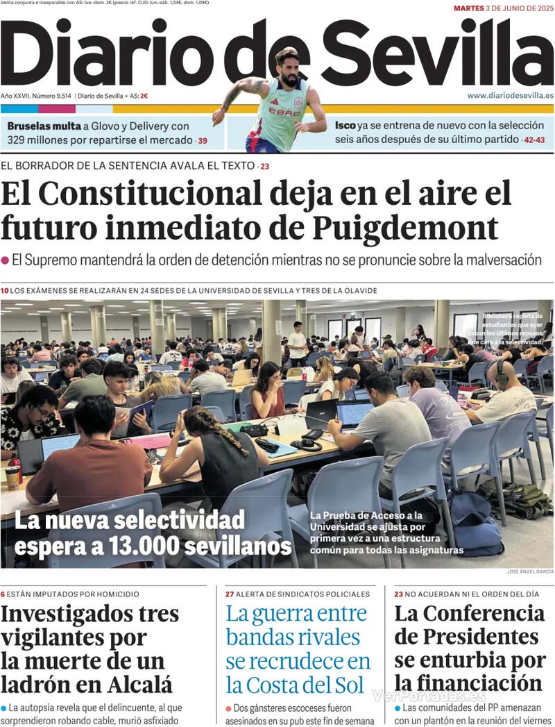 Portada La Voz de Galicia 2025-06-03