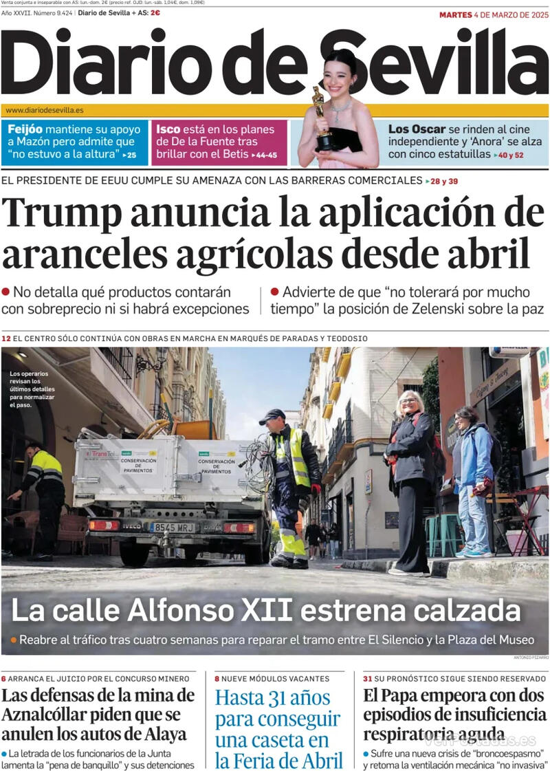 Portada La Voz de Galicia 2025-03-04