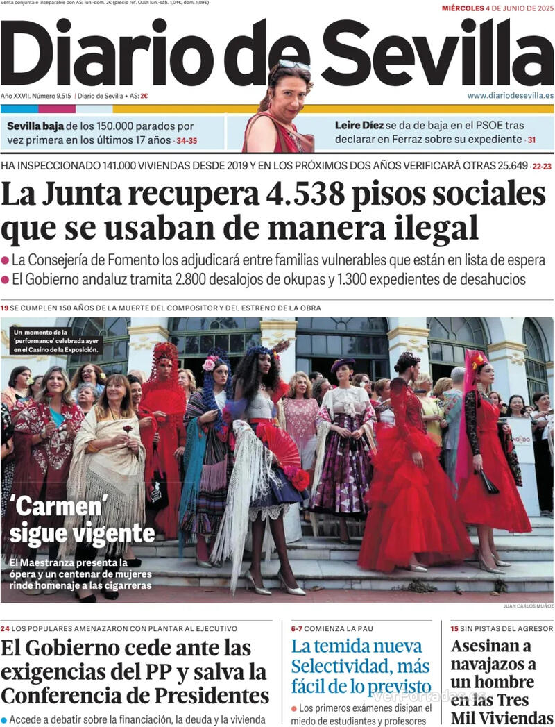 Portada La Voz de Galicia 2025-06-04