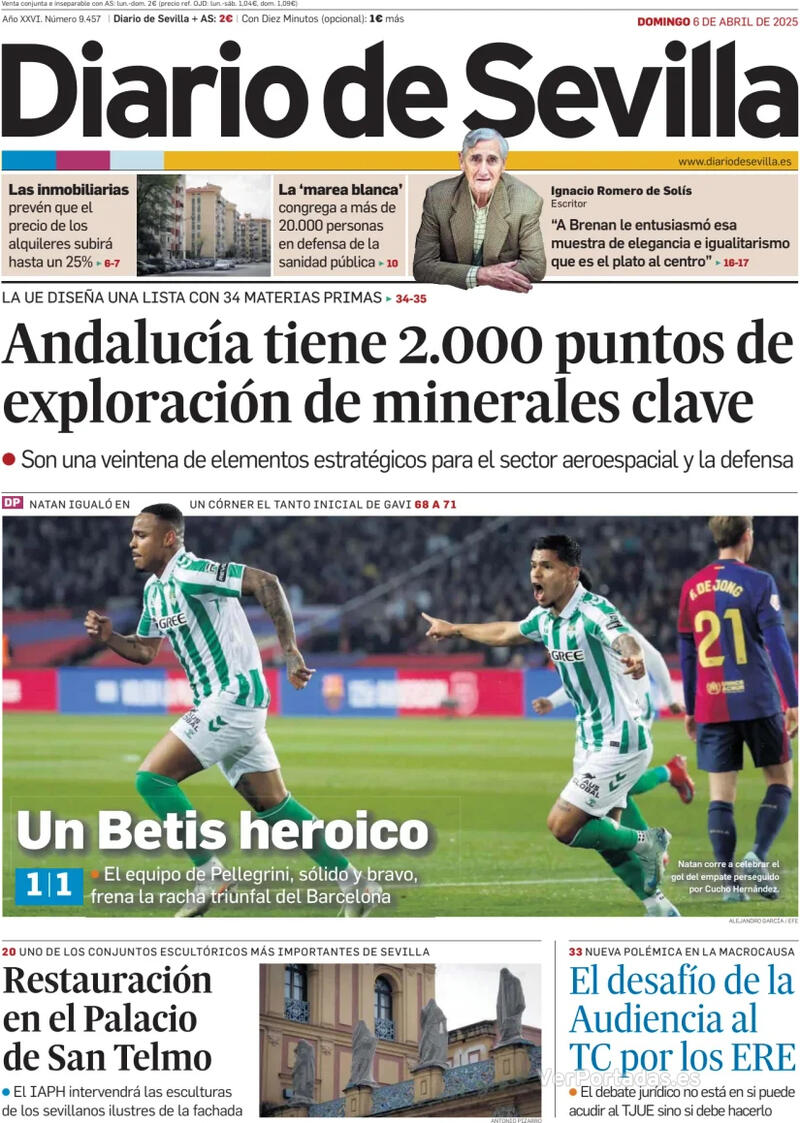 Portada La Voz de Galicia 2025-04-06