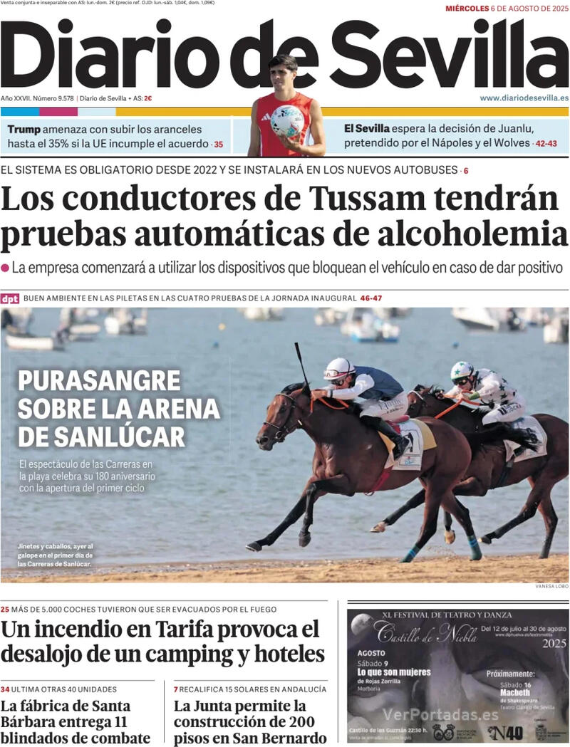 Portada La Voz de Galicia 2025-08-06