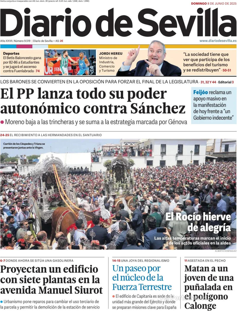 Portada La Voz de Galicia 2025-06-08