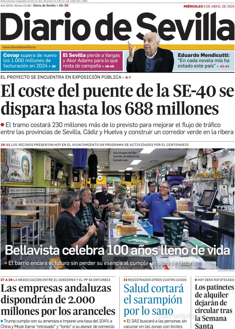Portada La Voz de Galicia 2025-04-09