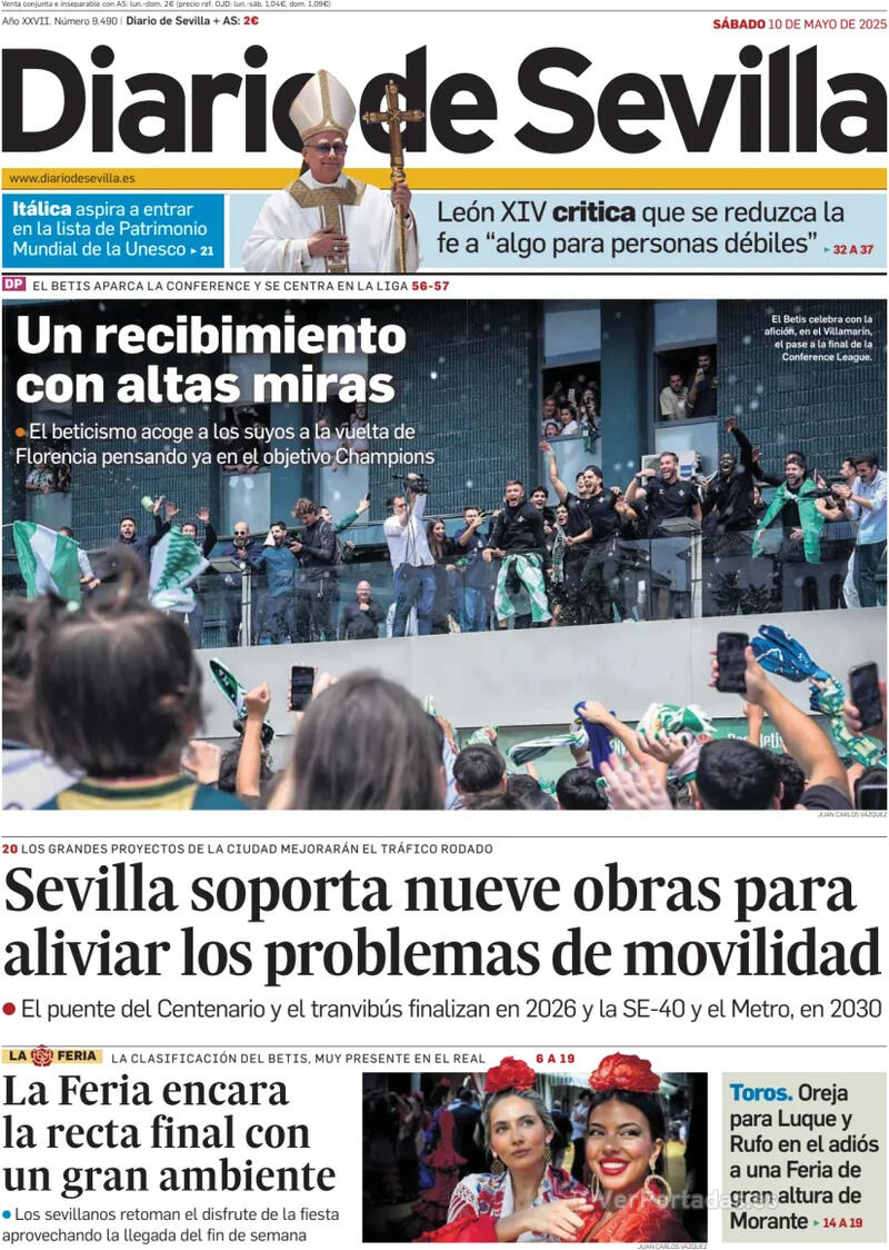 Portada La Voz de Galicia 2025-05-10