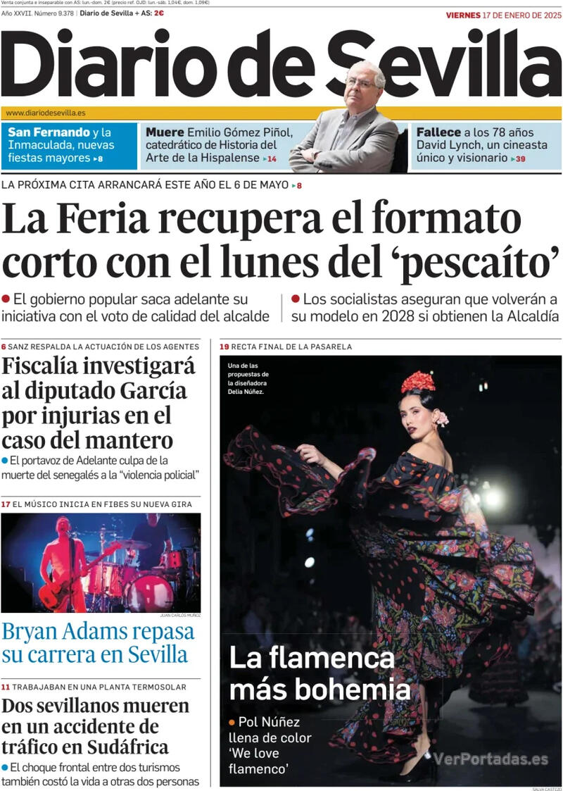 Portada La Voz de Galicia 2025-01-17