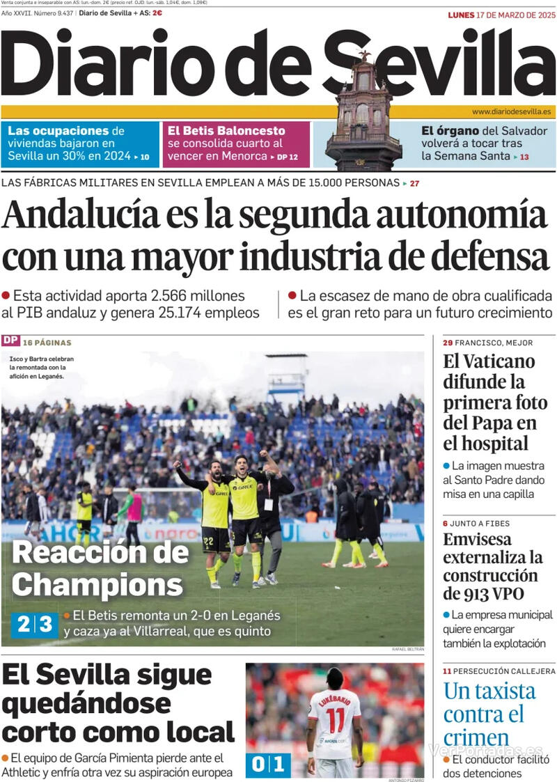 Portada La Voz de Galicia 2025-03-17
