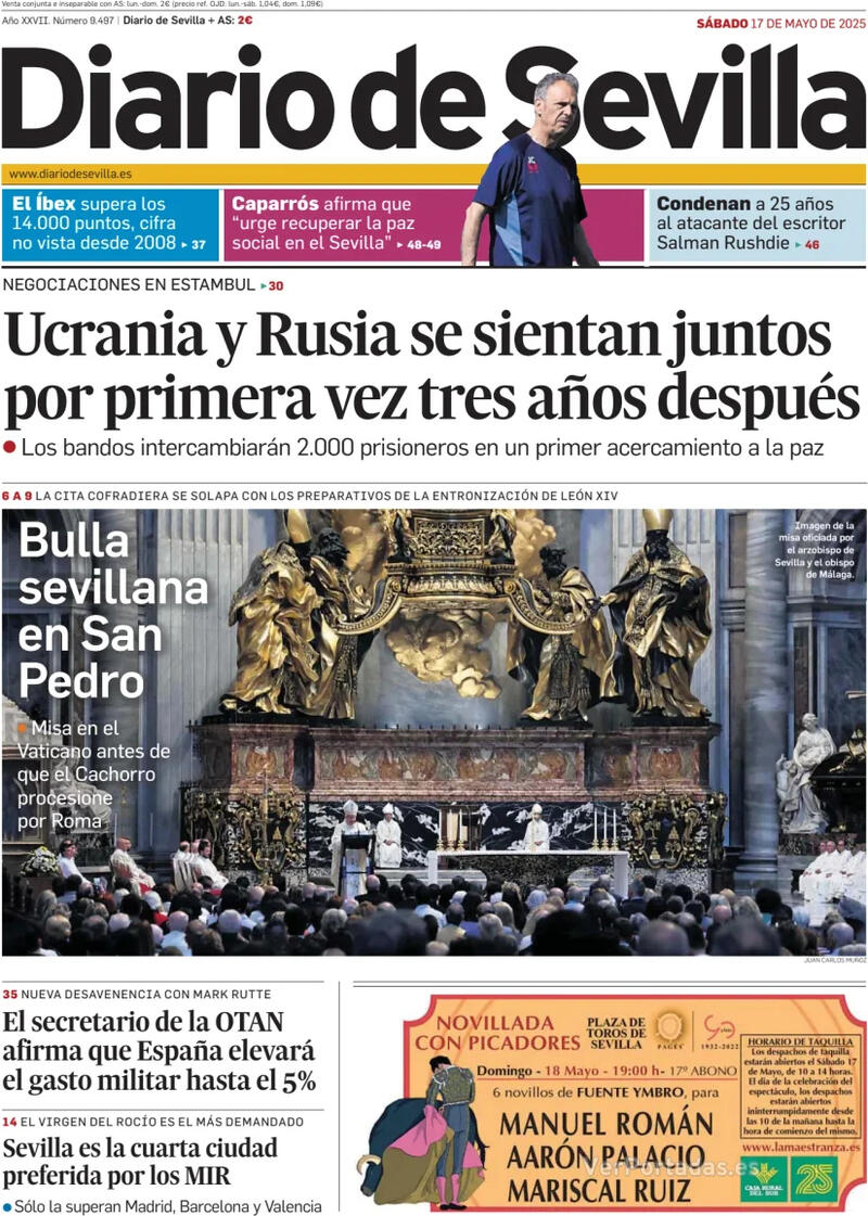 Portada La Voz de Galicia 2025-05-17