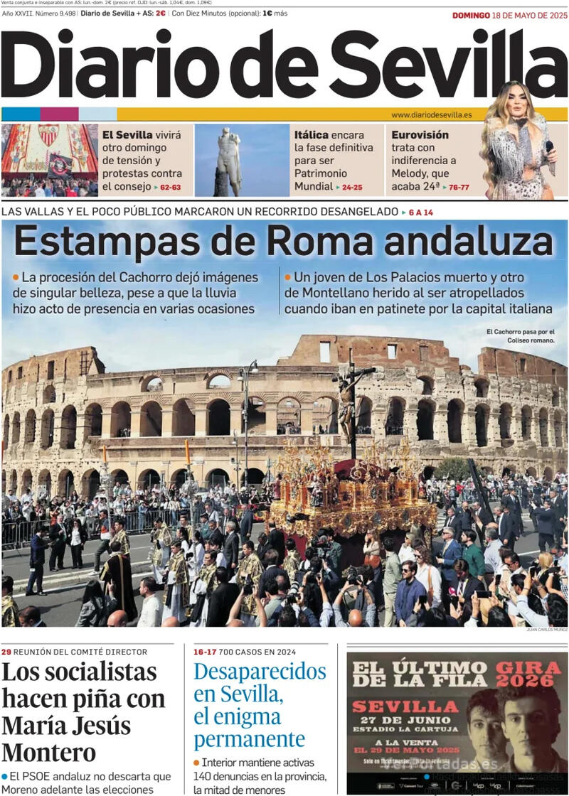 Portada La Voz de Galicia 2025-05-18
