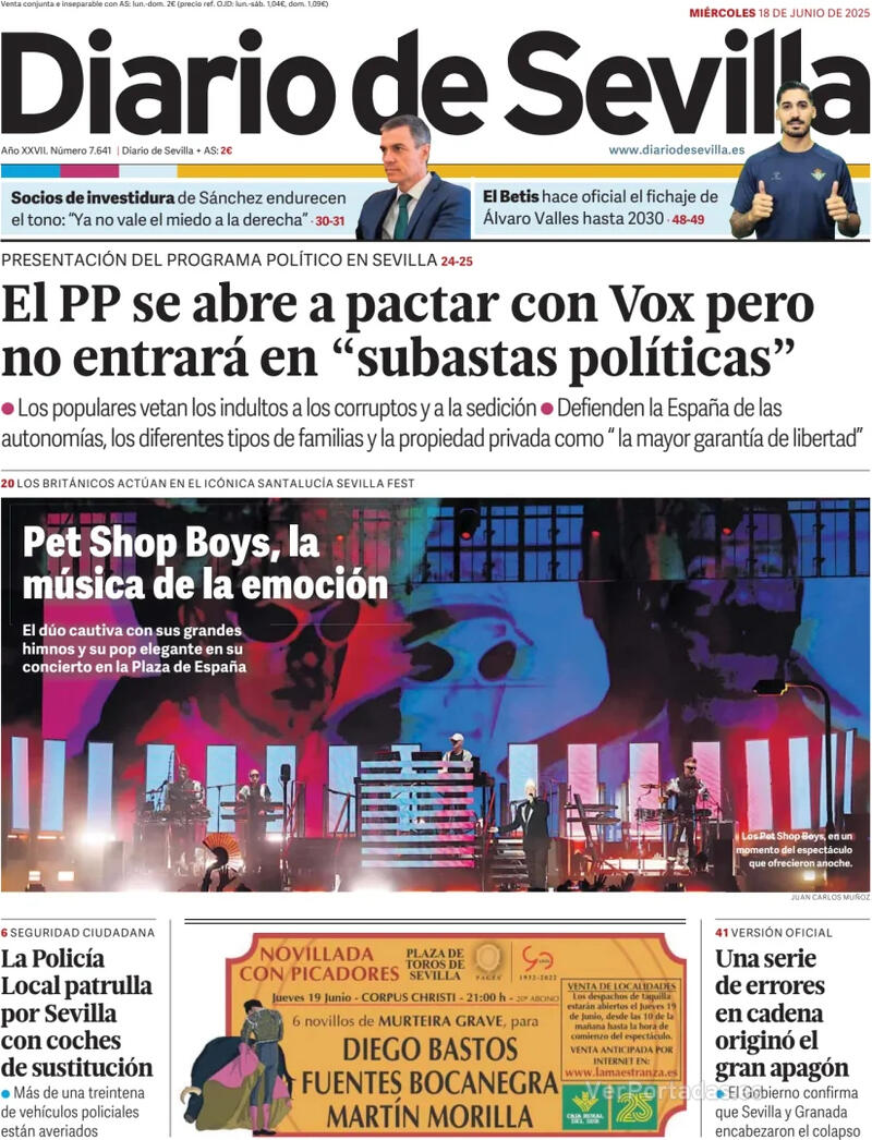 Portada La Voz de Galicia 2025-06-18