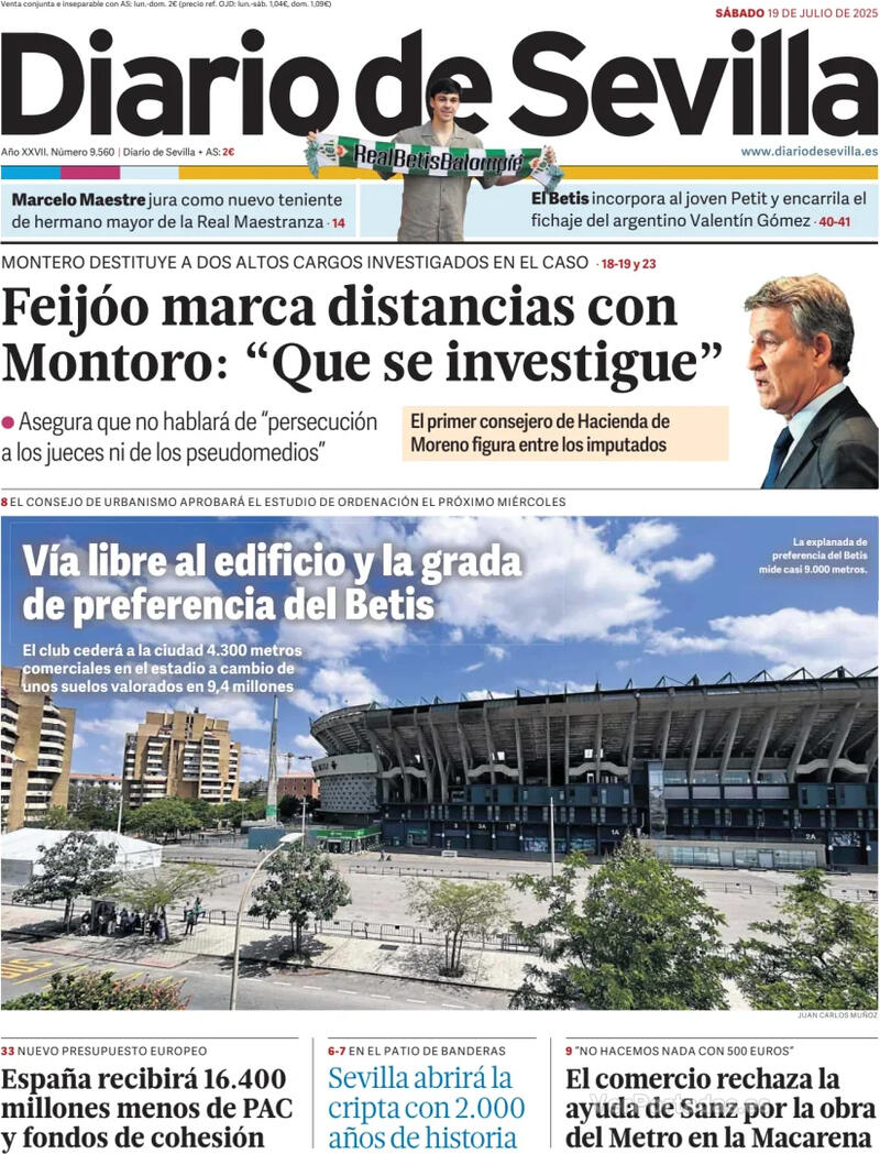 Portada La Voz de Galicia 2025-07-19