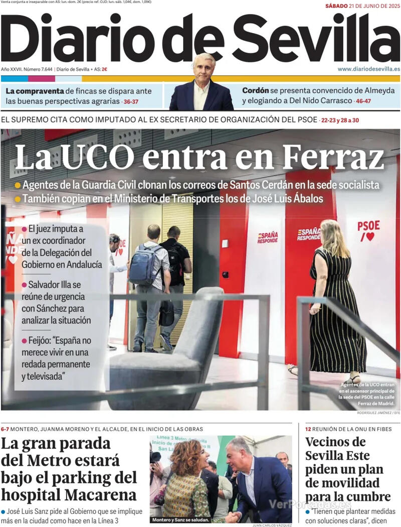 Portada La Voz de Galicia 2025-06-21