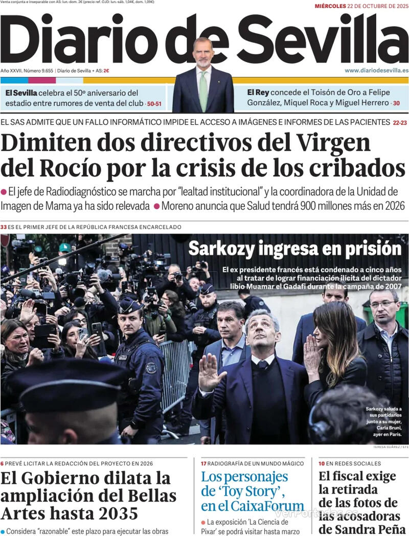 Portada La Voz de Galicia 2025-10-22