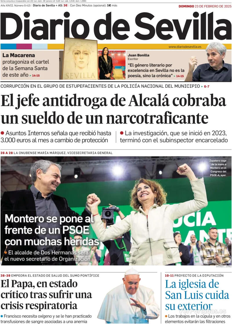 Portada La Voz de Galicia 2025-02-23