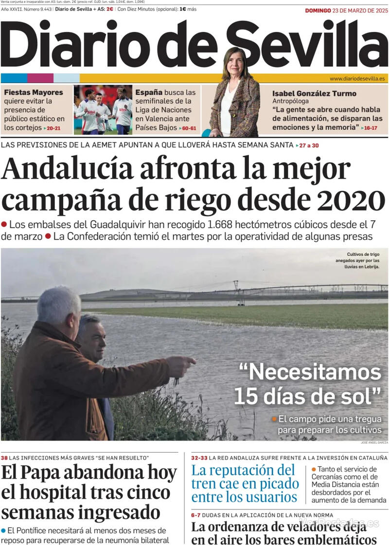 Portada La Voz de Galicia 2025-03-23