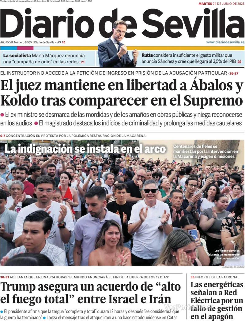 Portada La Voz de Galicia 2025-06-24
