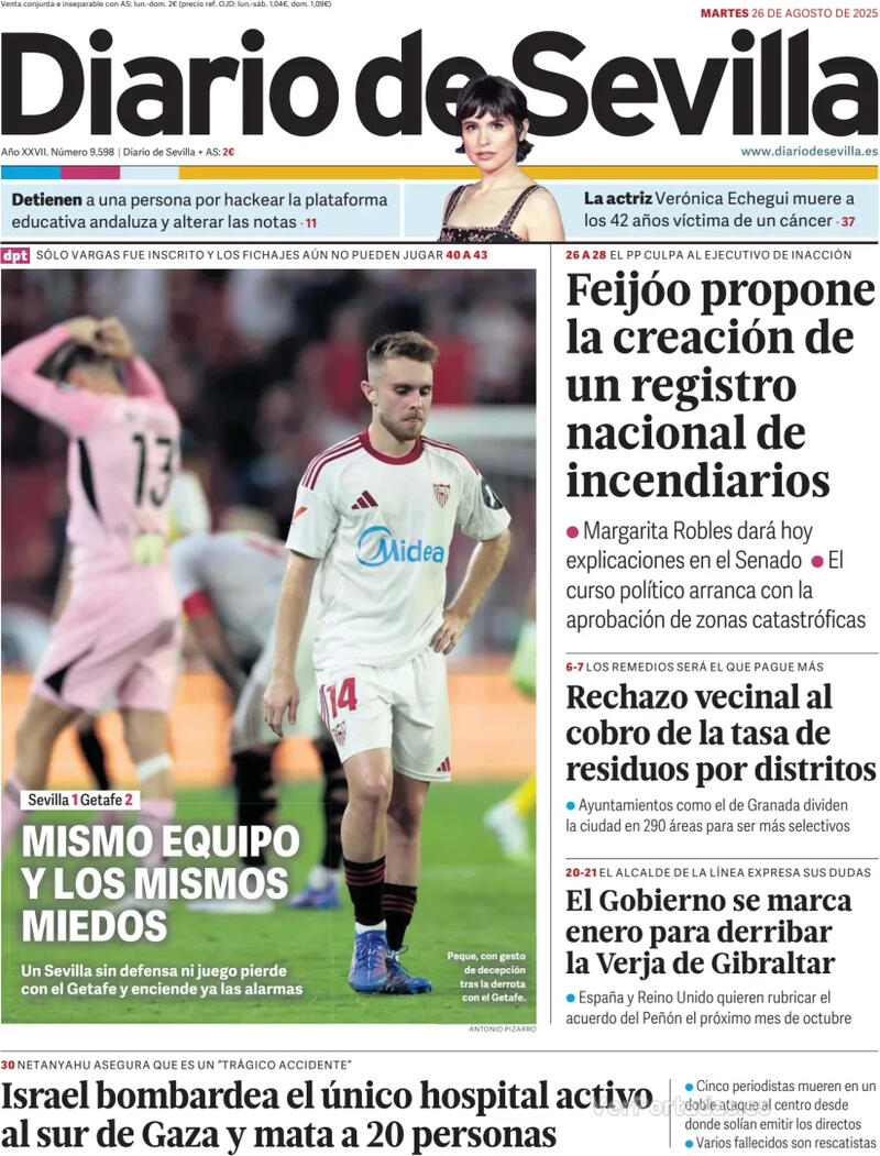 Portada La Voz de Galicia 2025-08-26