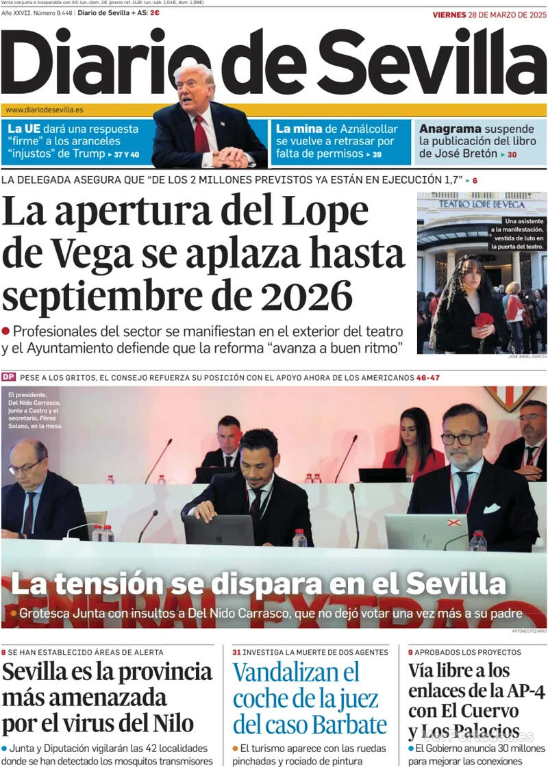 Portada La Voz de Galicia 2025-03-28