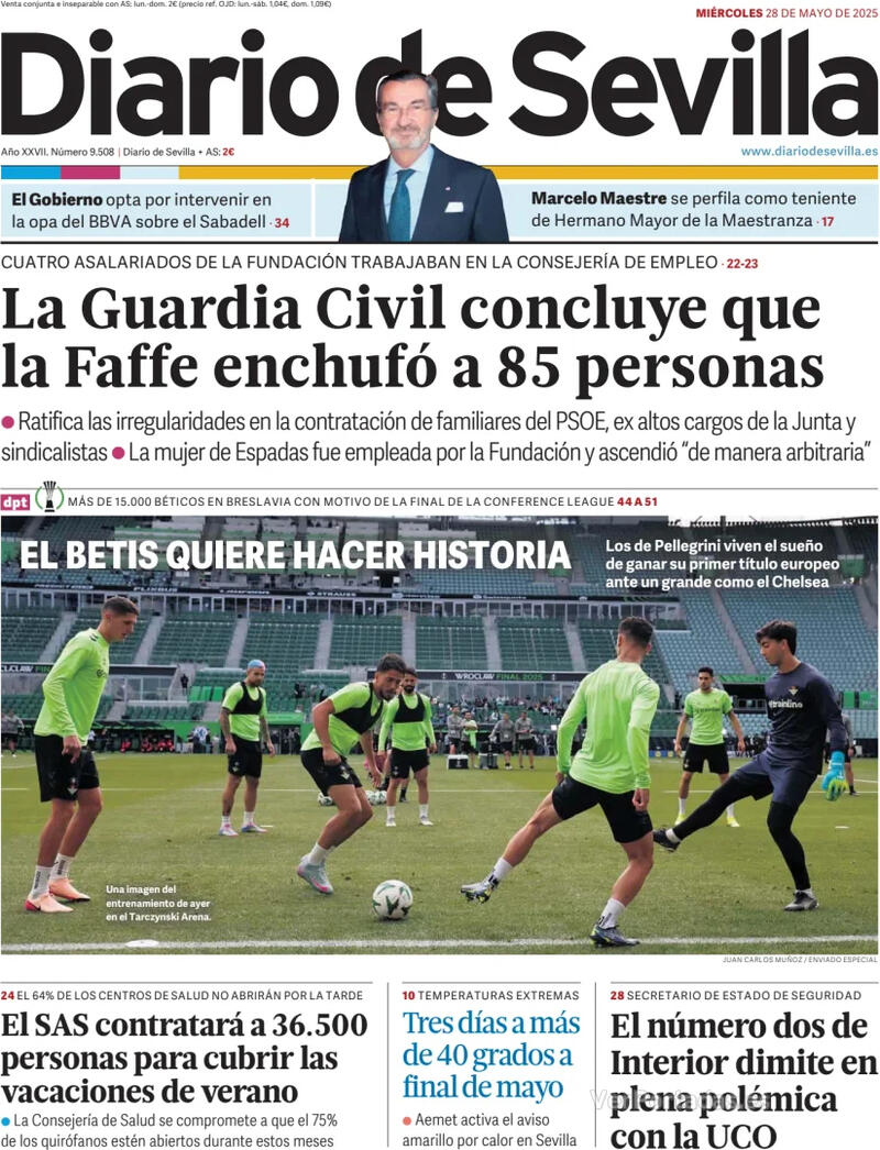 Portada La Voz de Galicia 2025-05-28
