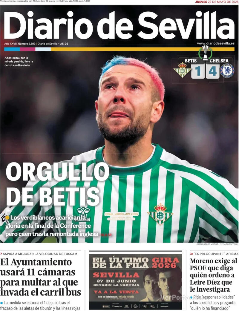 Portada La Voz de Galicia 2025-05-29