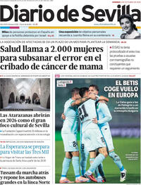 Portada Diario de Sevilla 2025-10-03