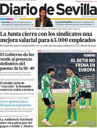 Portada Diario de Sevilla 2025-11-07
