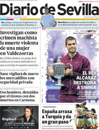Portada Diario de Sevilla 2025-09-08