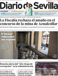 Portada periódico Diario de Sevilla