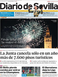 Portada periódico Diario de Sevilla