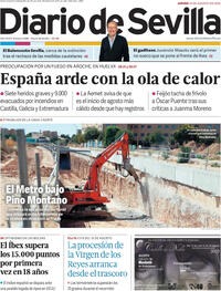 Portada Diario de Sevilla 2025-08-14