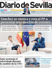Portada periódico Diario de Sevilla