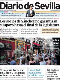 Portada periódico Diario de Sevilla