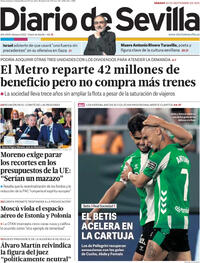 Portada Diario de Sevilla 2025-09-20