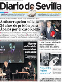 Portada Diario de Sevilla 2025-11-20